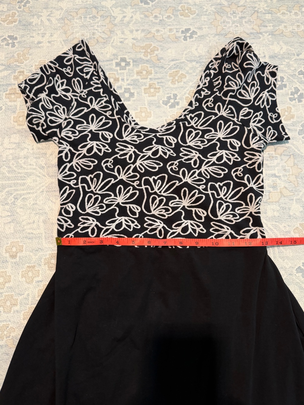 NWT Pact Dress - Organic Cotton, Floral, Criss Cross Back, Short Sleeve - Picture 11 of 13